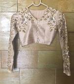 Bronze saree blouse