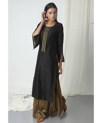 Black Stripe Skirt-Kurta 1