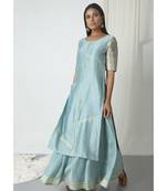 Grey Brocade Highlight Kurta