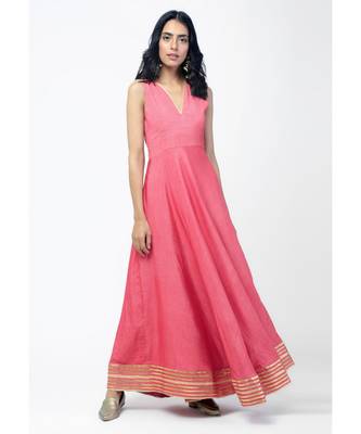 Peach Gota Dress Set 3