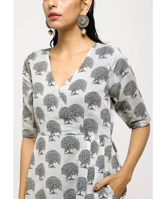 White Tree Kurta Set 4