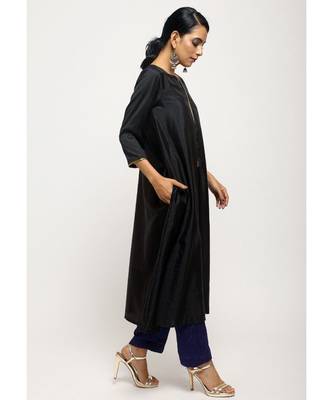 Black Laced Kurta Set 2