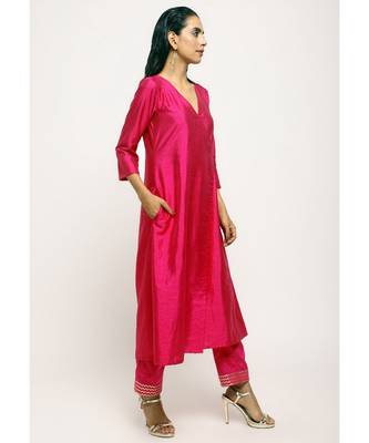 Pink Angrakha Foil Pant 2