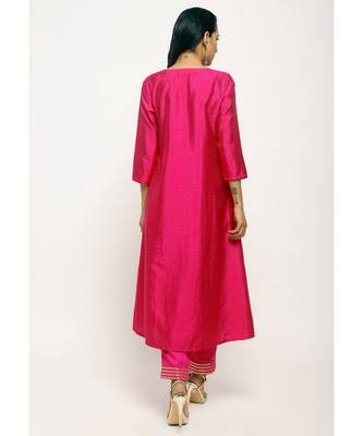 Pink Angrakha Foil Pant 3