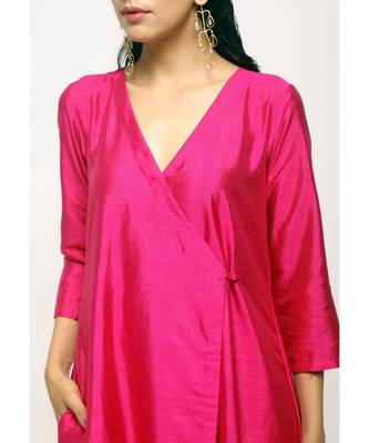 Pink Angrakha Foil Pant 4