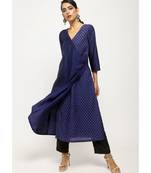 Blue Foil Angrakha Set