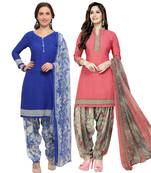 Combo Printed Crepe Salwar With Dupatta (Combo Of 2)