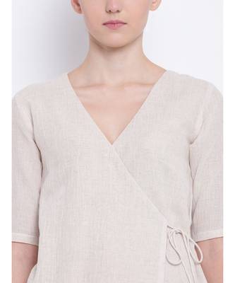 Beige Khadi Angrakha 5