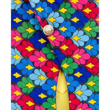 yellow printed cotton stitched boys kurta pyjama 2