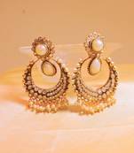 White Agate Earrings