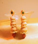 Green Pearl Earrings