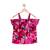 pink printed crepe stitched kids tops