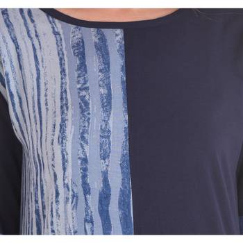 Blue printed cotton kurti 3