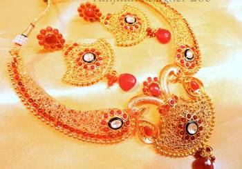 Gold Agate Necklace Sets 1