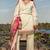 faraz manan Cream  LAWN EMBROIDERED unstitched PAKISTANI SUIT 