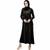 Black plain viscose abaya with hijab