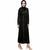 Black plain viscose abaya with hijab