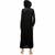 Black plain viscose abaya with hijab