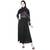 Black plain viscose abaya with hijab