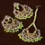 Parrot Beaded Kundan Embellished Earrings cum Maang Tikka Set