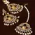 Off-White Pearled Kundan Embellished Designer Earrings Tikka Set
