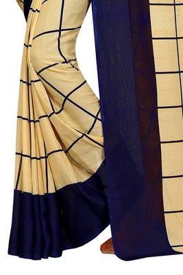 Chacks Georgette printed saree with Blouse 4
