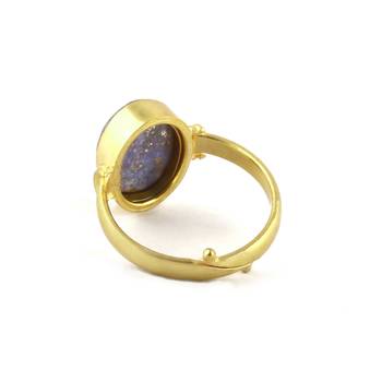 Multicolor lapis lazuli rings 4