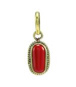Red coral pendants