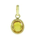 Yellow sapphire  pendants