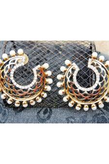 Golden Filigree Stud Earrings