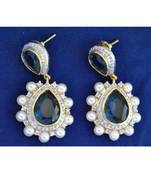 Sapphire Pearl Dangler Earrings