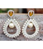 Pearly Brillance Dangler Earrings