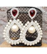 Pearly Brillance Dangler Earrings