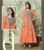 Multicolor hand woven cotton kurtas-and-kurtis