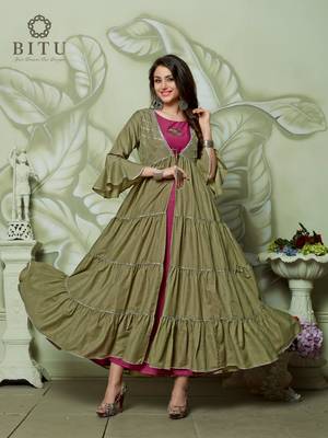 Multicolor hand woven cotton kurtas-and-kurtis 1