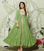 Multicolor hand woven cotton kurtas-and-kurtis