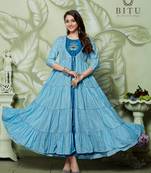 Multicolor hand woven cotton kurtas-and-kurtis