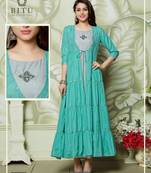 Multicolor hand woven cotton kurtas-and-kurtis