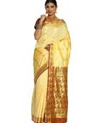 Beige Paithani Art Silk Saree with Blouse