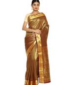 Maroon Kanjeevaram Art  Silk Saree with Blouse
