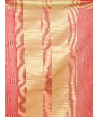 Red Bhagalpuri Art Silk Saree with Blouse 3