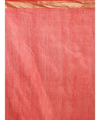 Red Bhagalpuri Art Silk Saree with Blouse 4