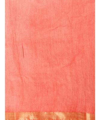 Red Bhagalpuri Art Silk Saree with Blouse 4