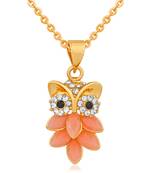 Orange crystal pendants