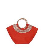 Orange Jute tote-bags