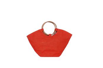 Orange Jute tote-bags 2