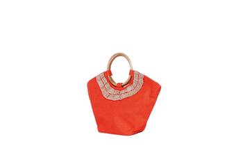 Orange Jute tote-bags 3