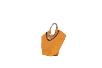 Yellow Jute tote-bags 3