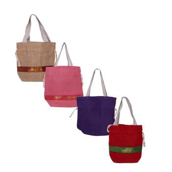 multicolor Jute potli-bags 1