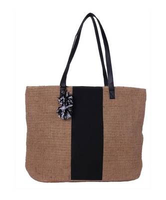 Beige Jute handbags 1